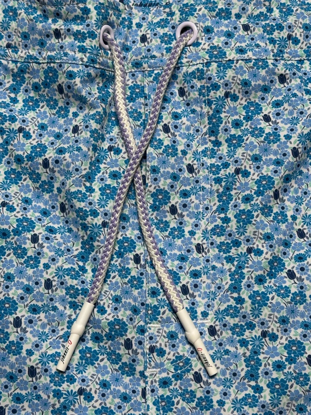 Johnnie-O 7" Hummell Lined Stretch Swim Trunks Surf Shorts Blue Floral Size XL - Picture 5 of 14